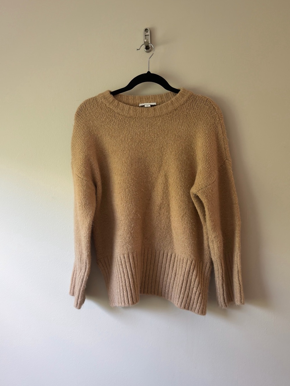 Topshop Camel Crewneck Sweater - Picture 1 of 4